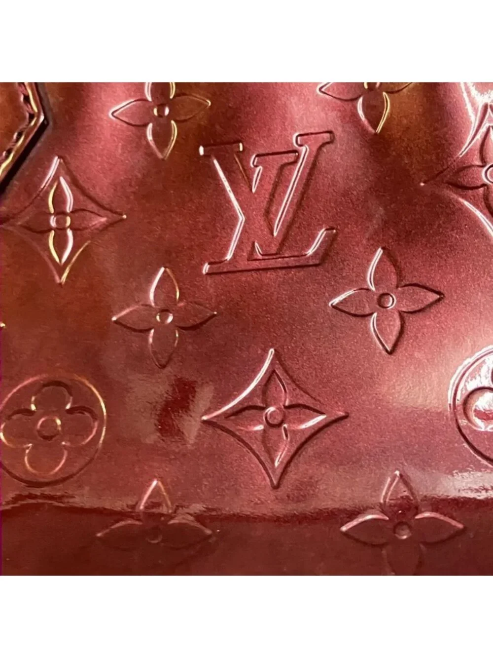 Louis Vuitton Wilshire PM Monogram Vernis Handbag Canvas